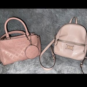 Guess purse & backpack